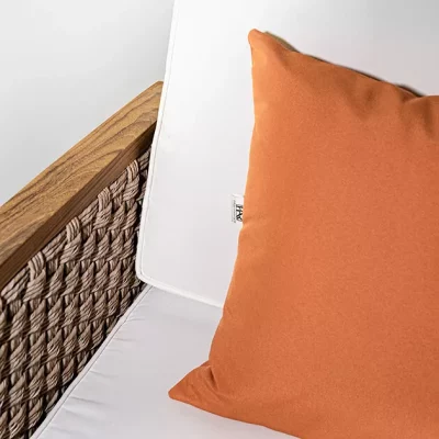 coussin imperméable extérieur orange