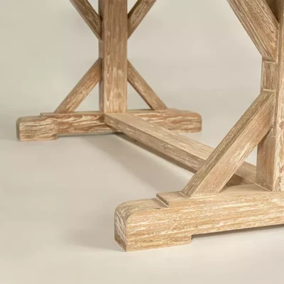 table en bois massif style campagnard