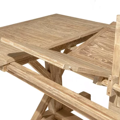 extensions table en bois papillons