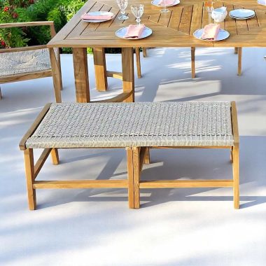 banc en bois de teck design