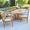table de jardin en bois extensible 10 personnes