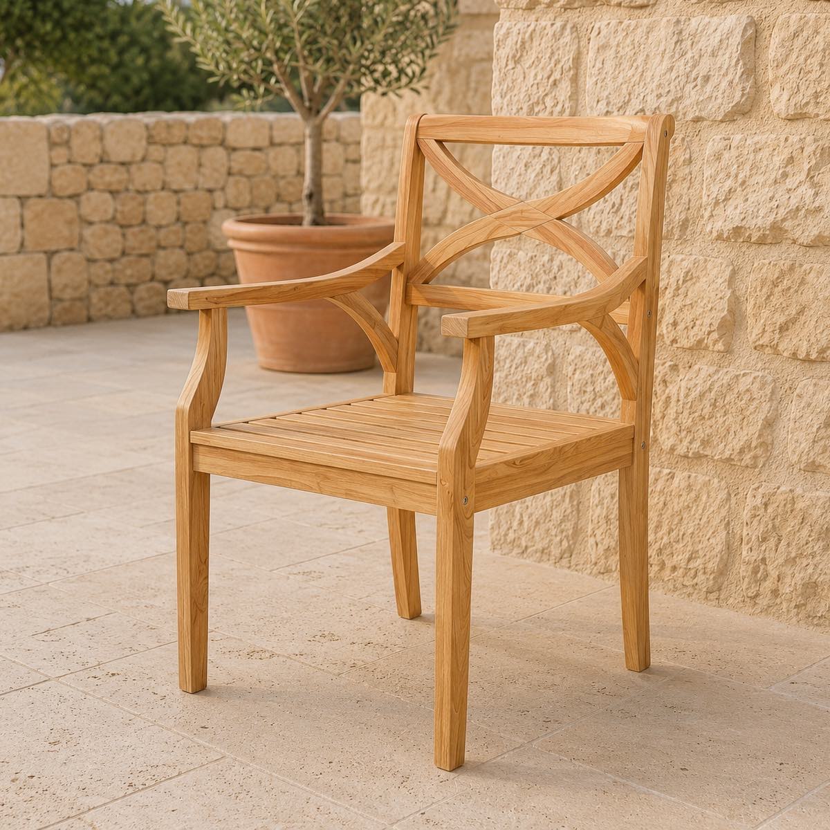 chaise en teck design