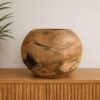 Cache-pot & Vase en bois naturel design