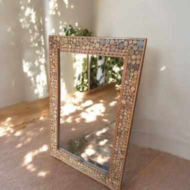 miroir en bois 120 x 80 cm