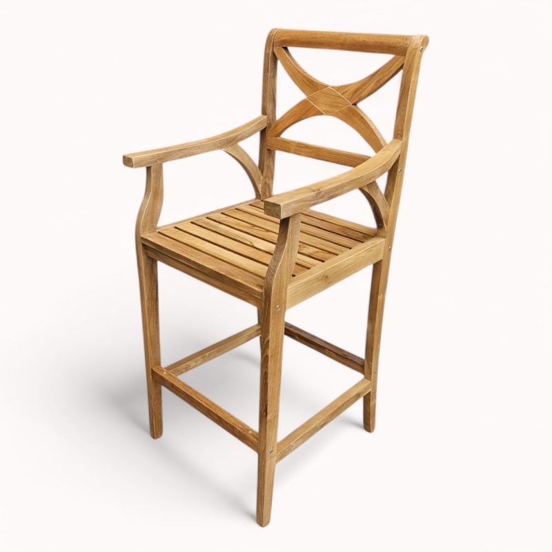 chaise tabouret haute de jardin large