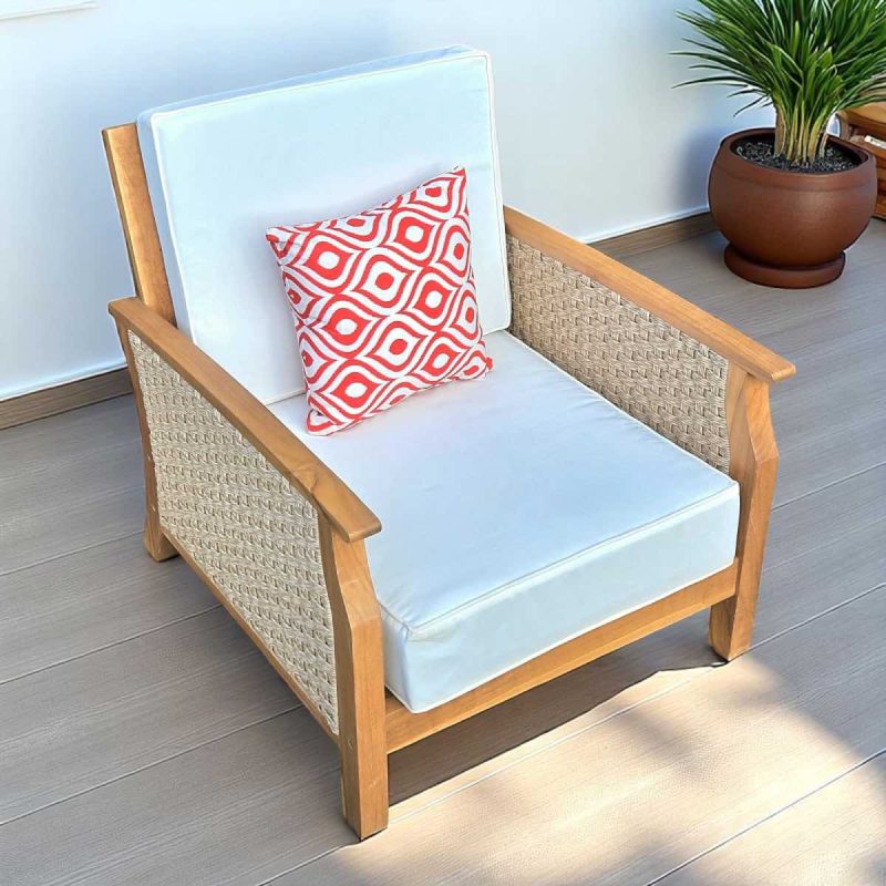 fauteuil de jardin en bois de teck