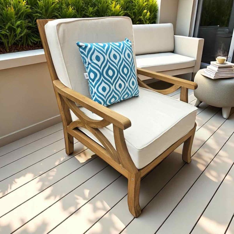 fauteuil canapé en bois de teck
