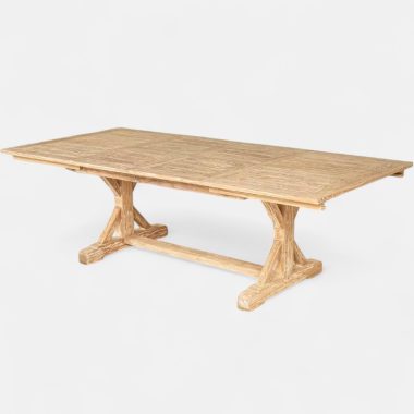 Table de jardin en bois de teck extensible 10 personnes Lucilia