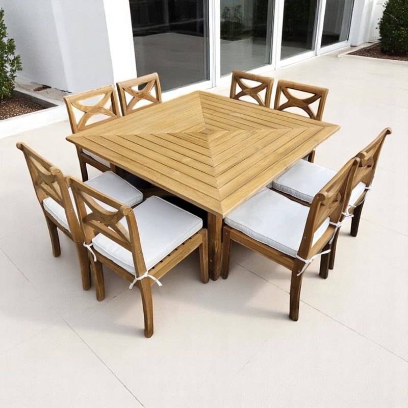 table de jardin carrée design