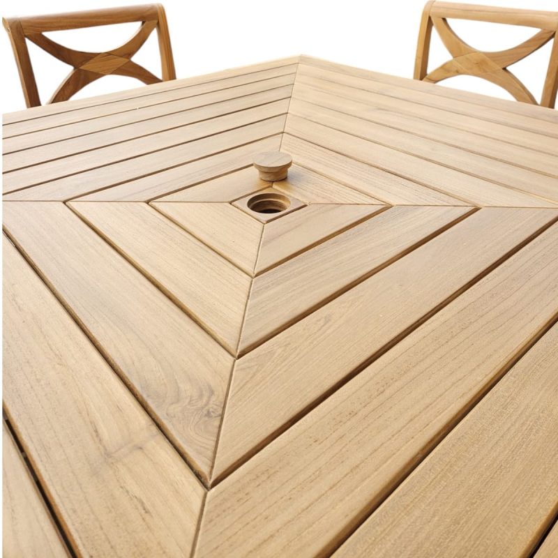 table de jardin en teck design